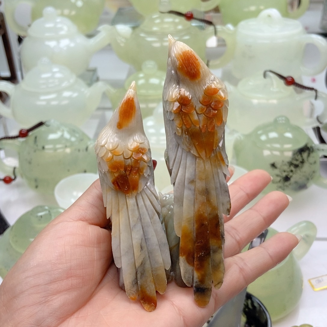 蛇纹石玉未镶嵌手把雲***梦