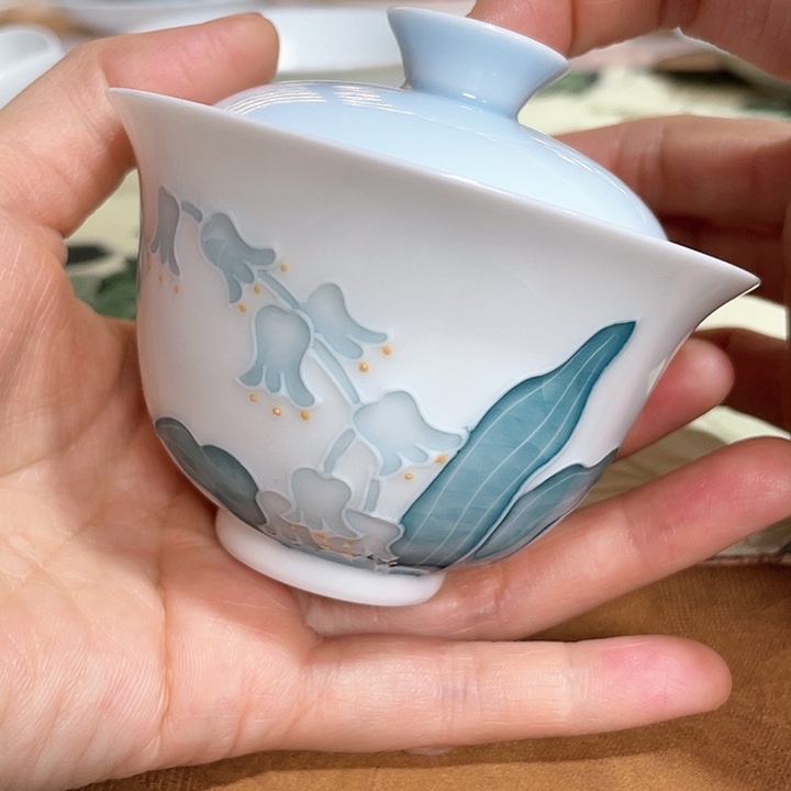 【闪购商品】铃兰幽梦盖碗哈哈哈