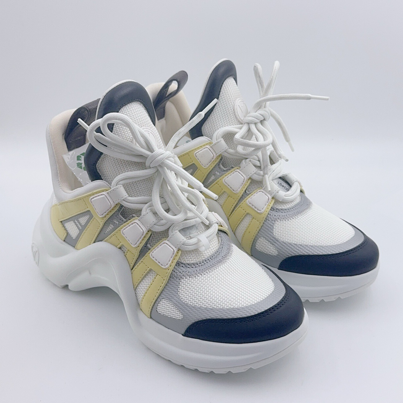 全新未使用 LouisVuitton/路易威登 36码/经典蓝白拱桥老爹鞋/