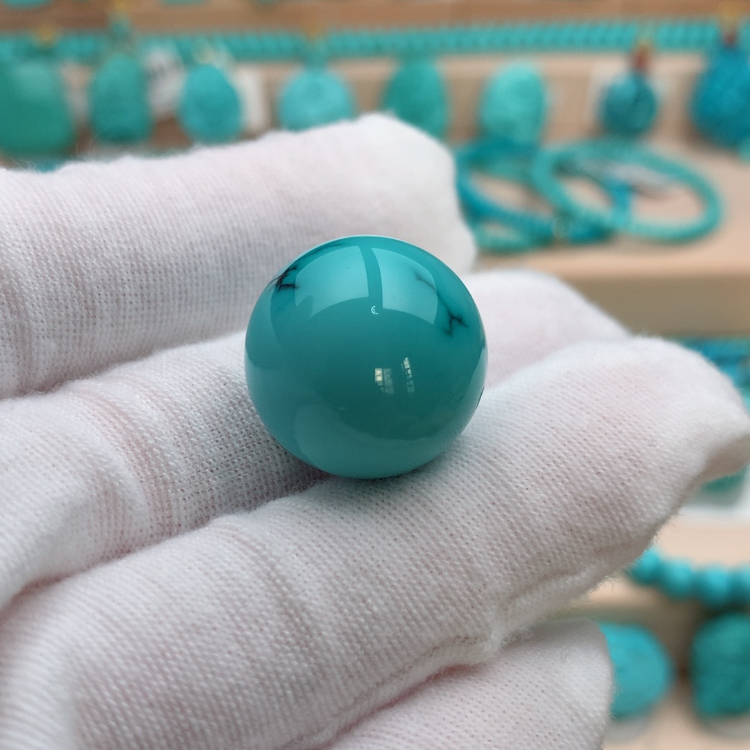 绿松石未镶嵌珠宝奇石19mm