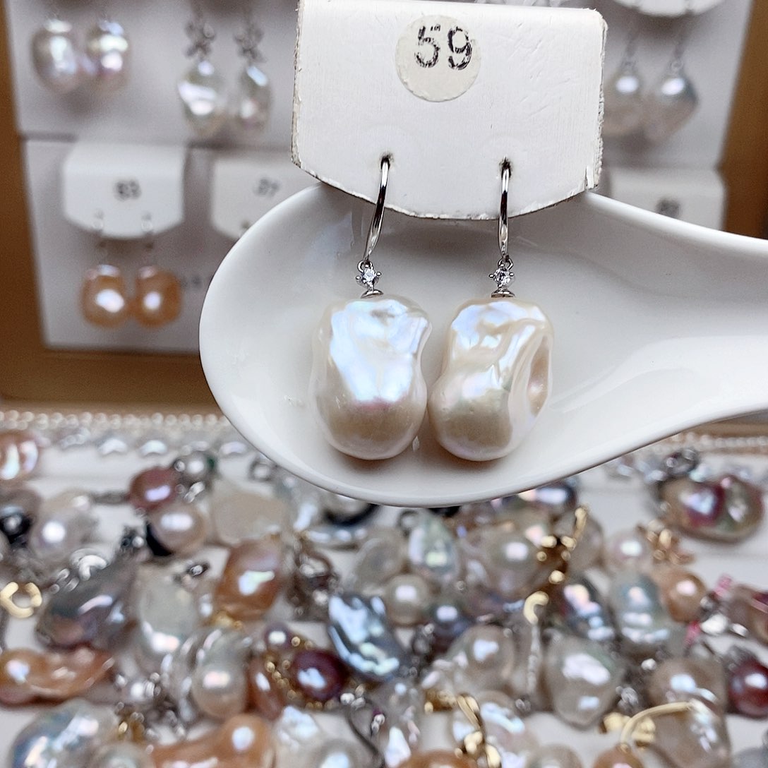 *****淡水珍珠银S925镶嵌颈饰