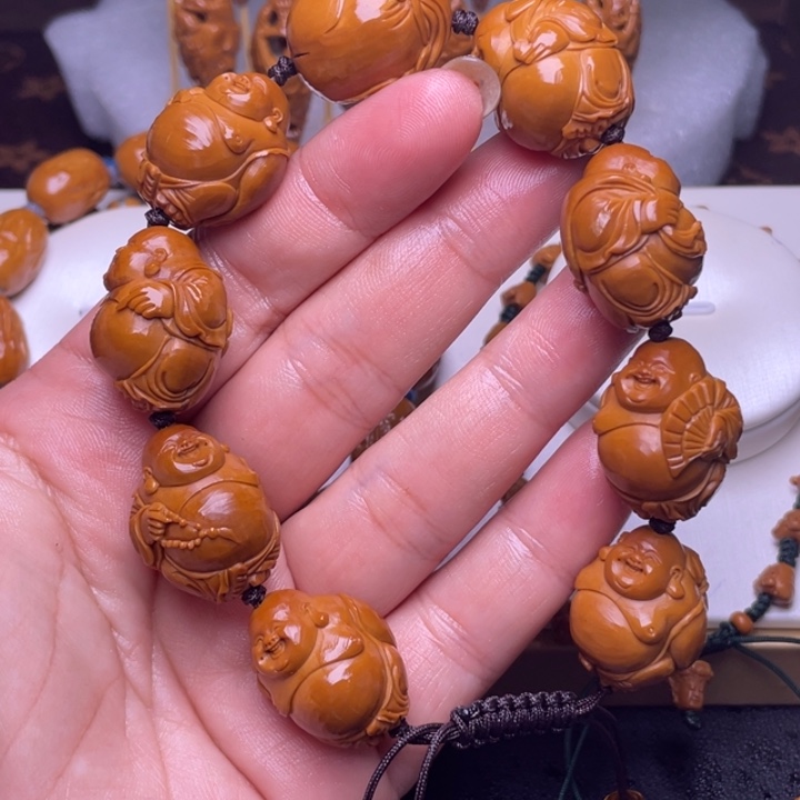 手串橄榄核手工弥勒