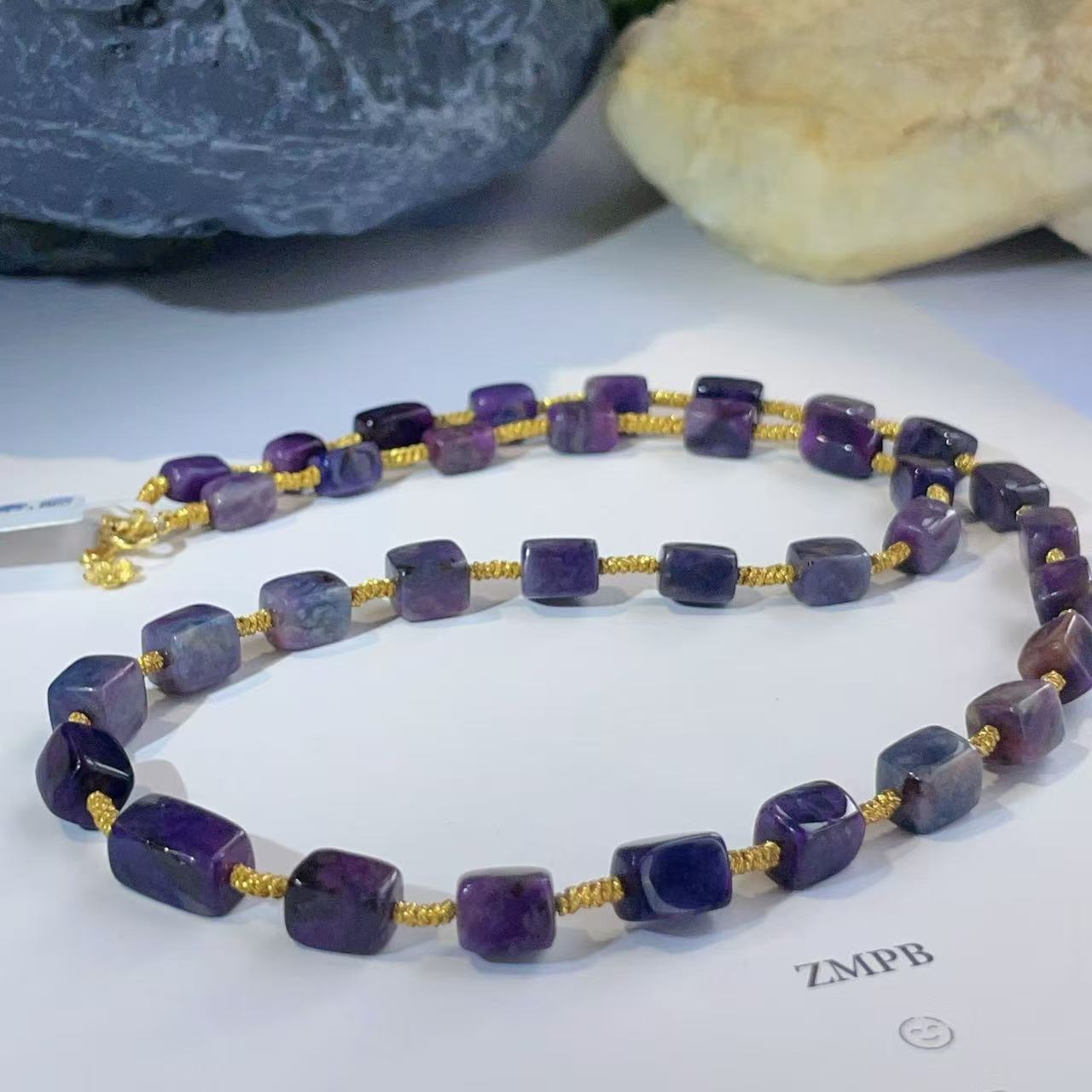 舒俱来幻彩素项链/18k/40cm/3-4mm/AZB3760/编码多样