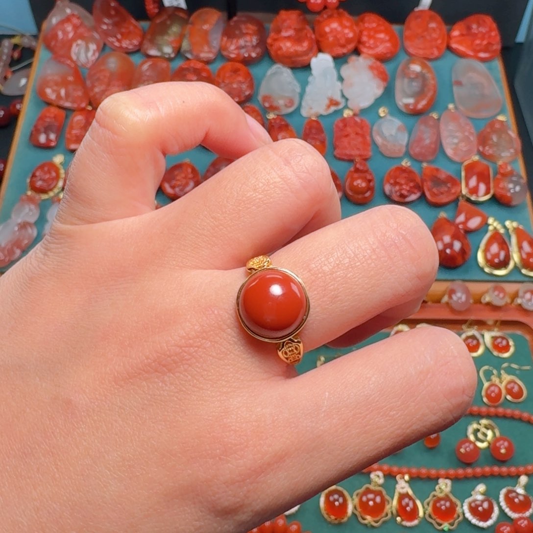 南红玛瑙南红玛瑙银S925镶嵌