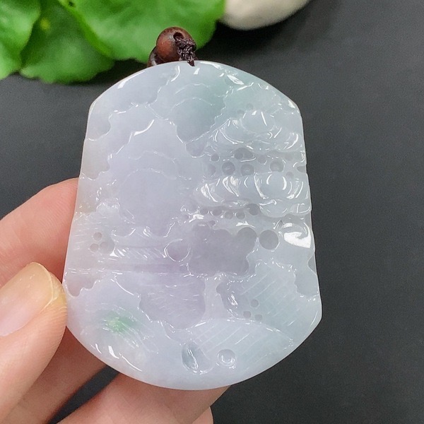 E6-天然A货翡翠-山水牌