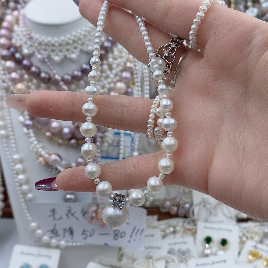 林***诺淡水珍珠银S925镶嵌耳饰