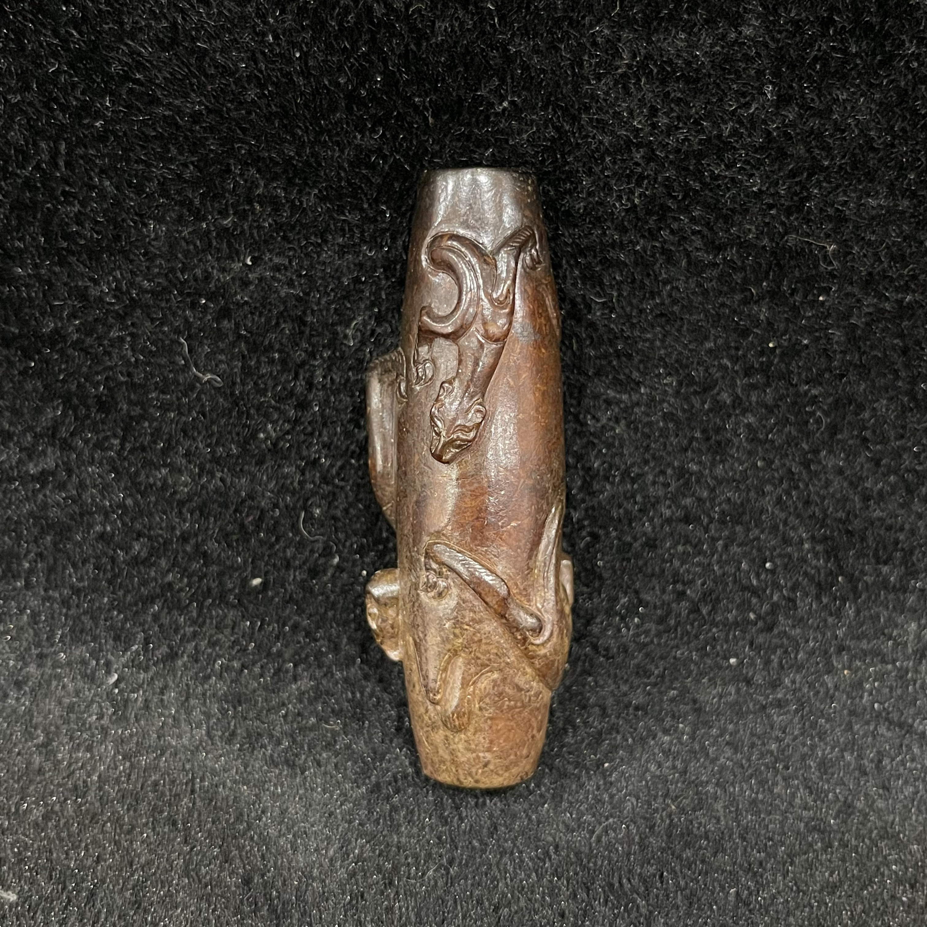 臻藏（8a）和田玉螭龙勒子2503120125