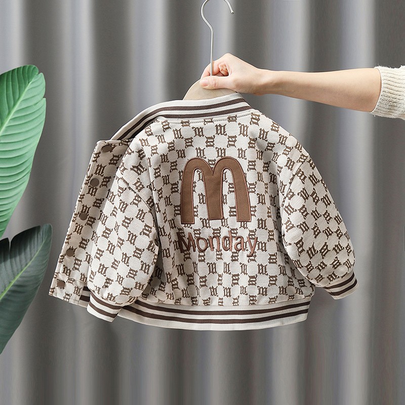 儿童春装2025新款男童时髦夹克宝宝炸街男孩小男孩外套宝宝外套