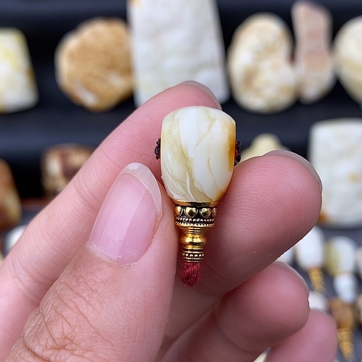 琥珀未镶嵌裸石10三通c729