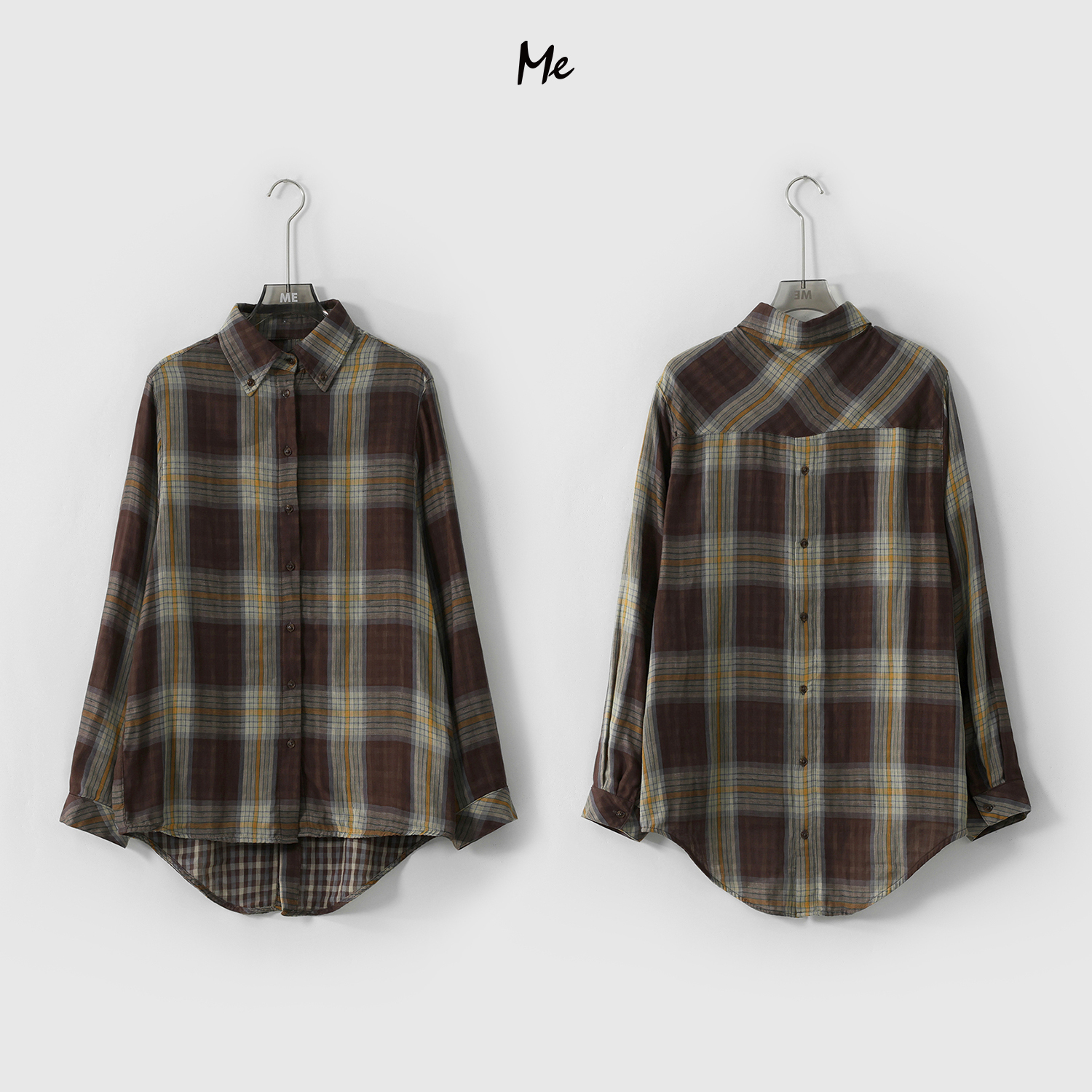 【刀刀专属】ME【温莎格衬衫】100棉柔软空气感格纹时尚百搭宽松外套