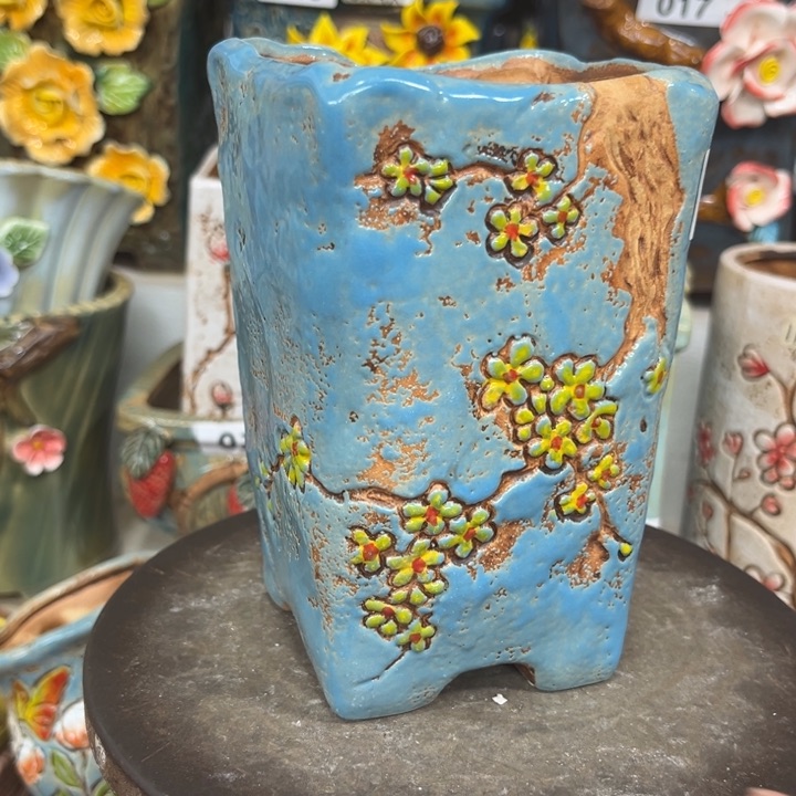 紫砂花盆粗陶材质多肉花盆