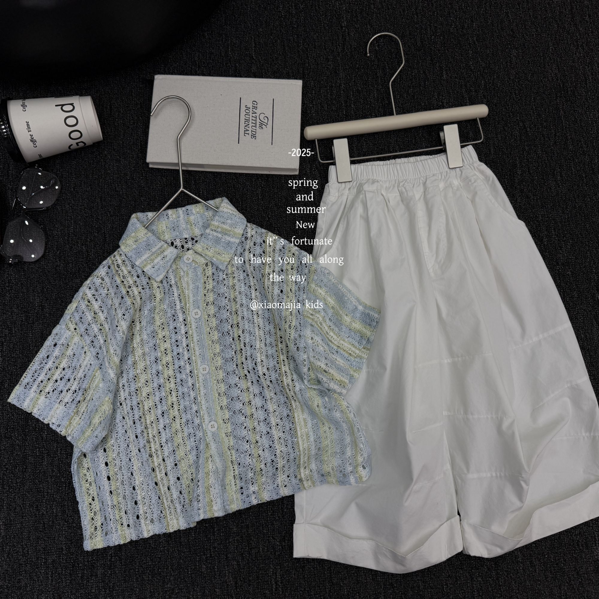 现货-儿童夏款冰感网眼透气衬衫D-6099欧若风穿搭男女童衬衫上衣