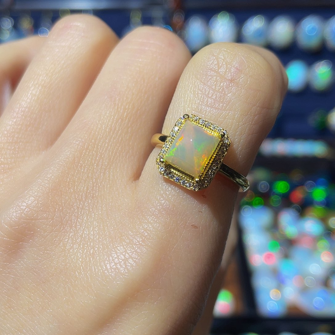 欧泊欧泊戒指银S925镶嵌