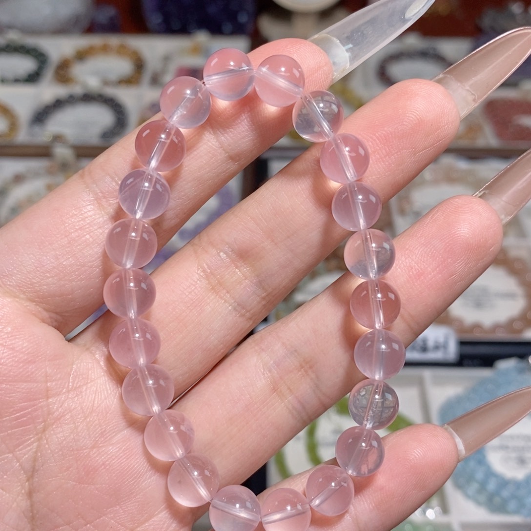 手串水晶未镶嵌粉晶