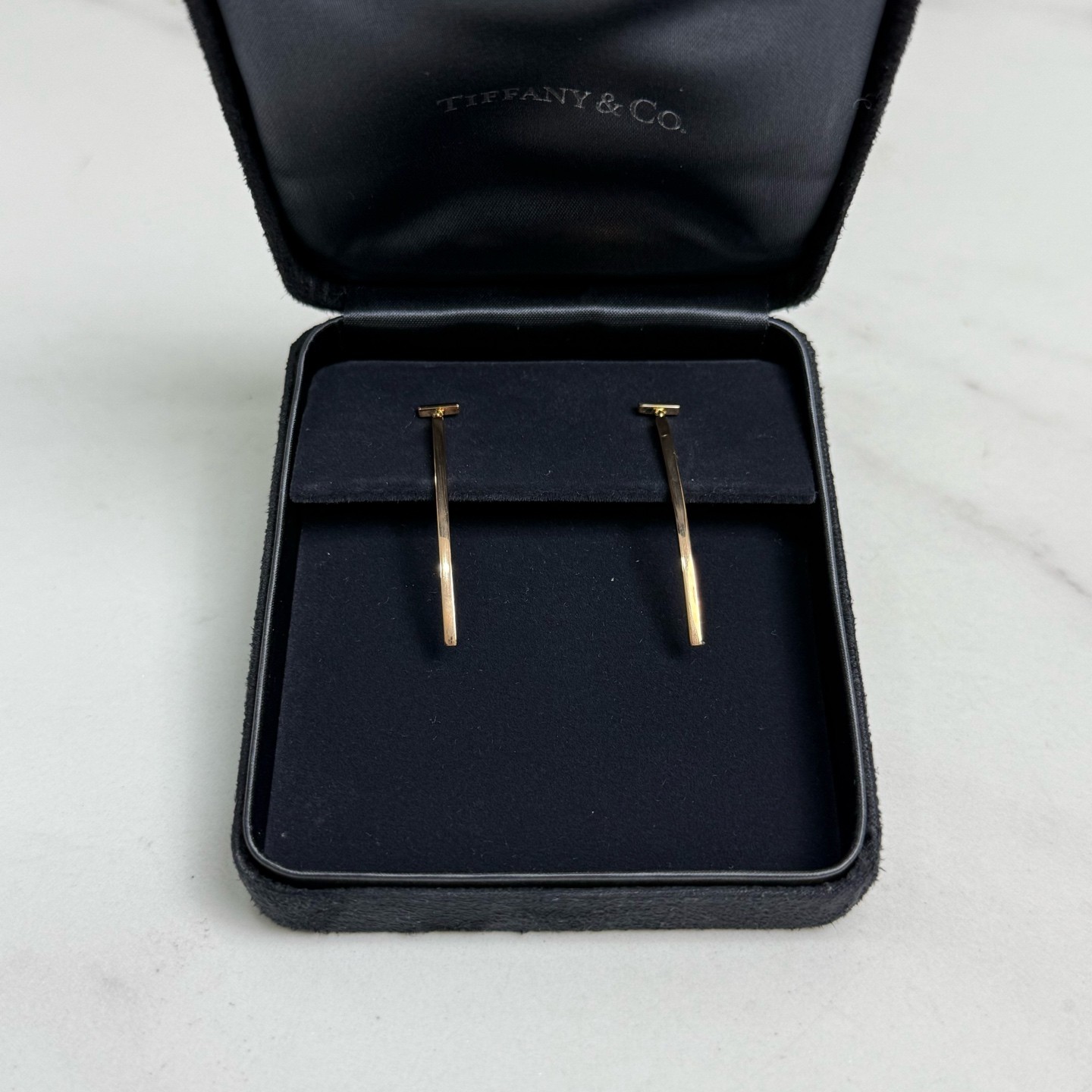 95新 Tiffany & Co./蒂芙尼 18K 玫瑰金耳环看质18843762