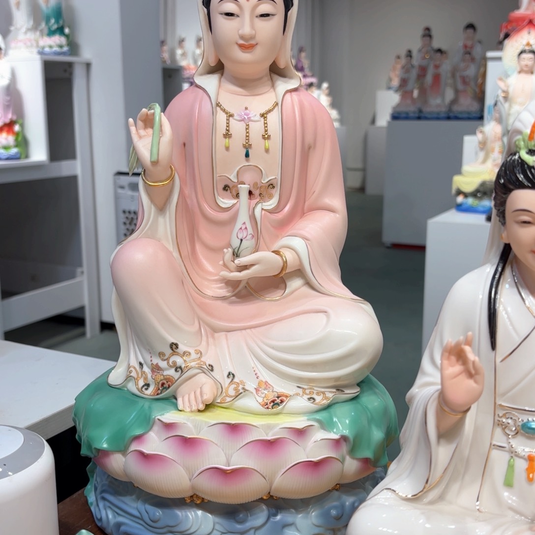 摆件瓷摆件观音16吋