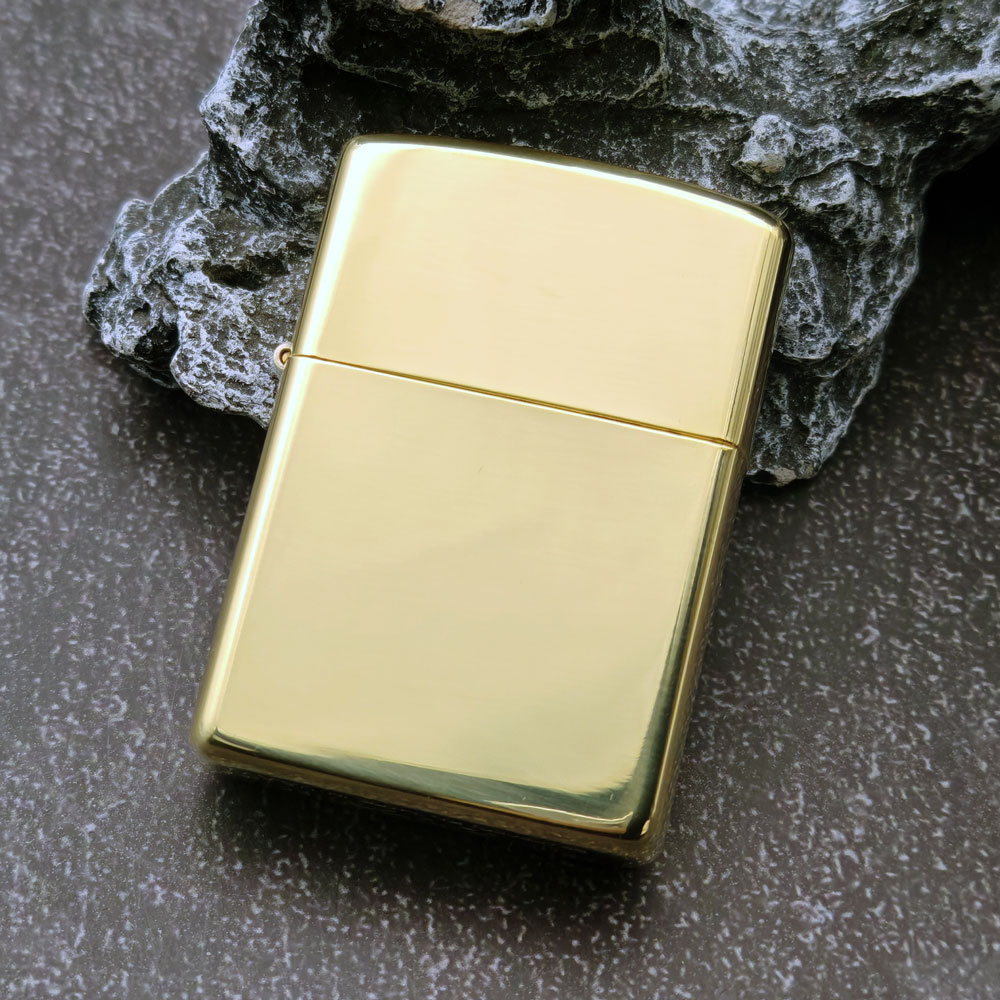 Zippo打火机美国原装正品黄铜盔甲镜面 经典复古防风男士送礼MBJ1