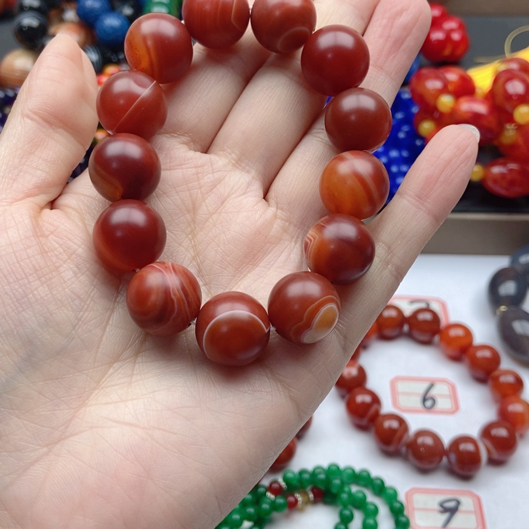 【闪购商品】玛瑙/玉髓手链未镶嵌阿*汉