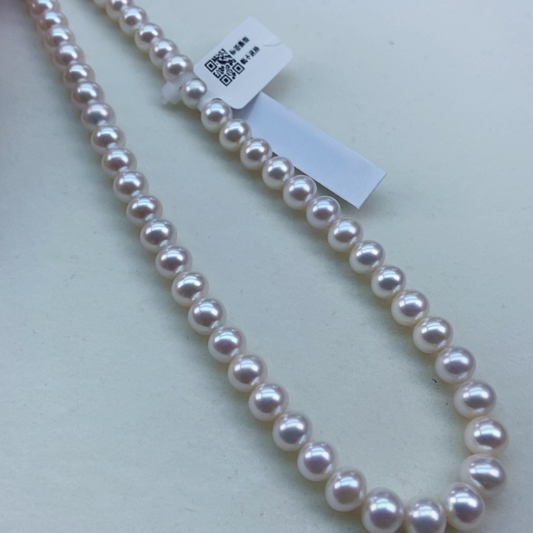 银S925镶嵌淡水珍珠8/9炫彩天女光几乎无暇