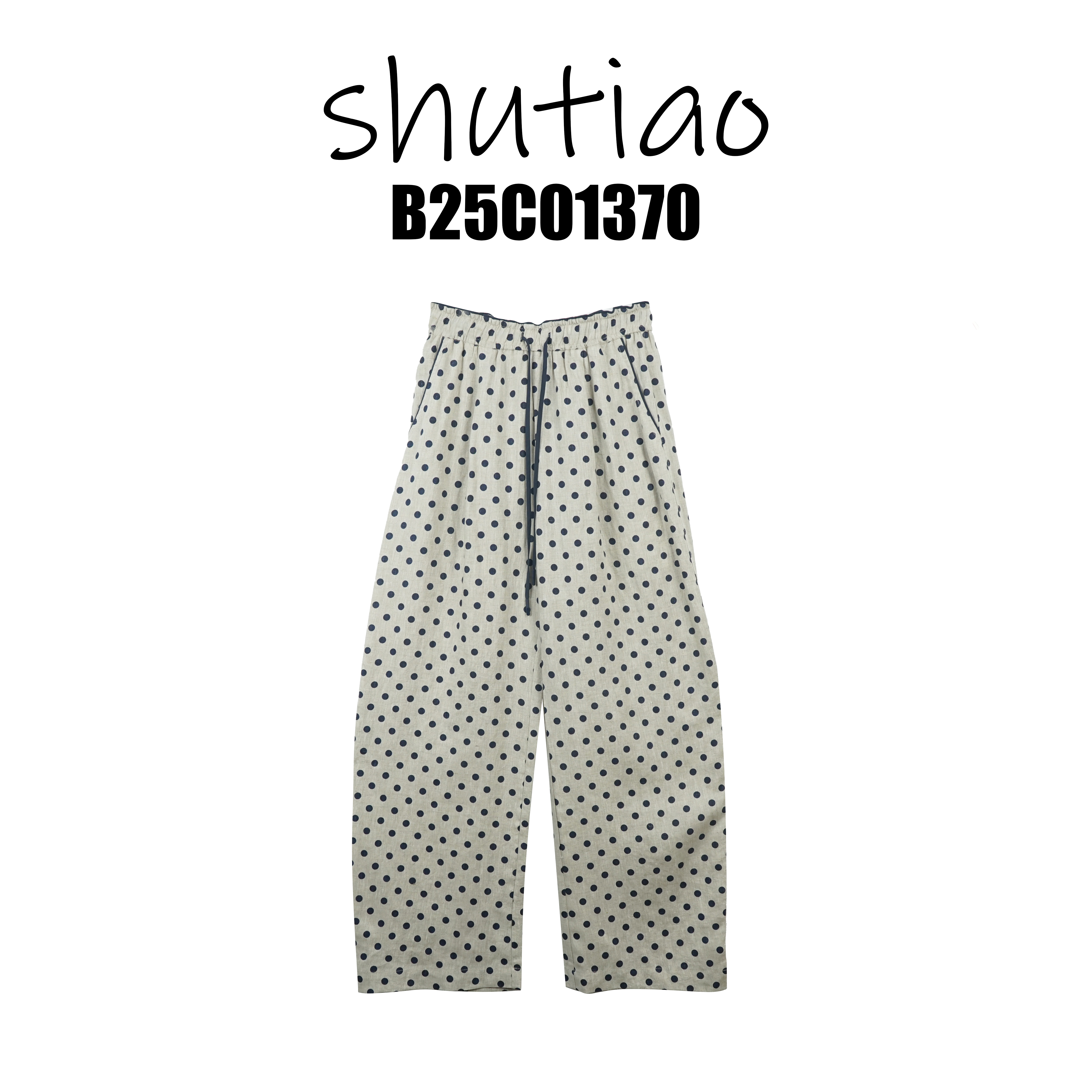 【SHUTIAO】2025夏季：新款小众设计款裤子B25C01370