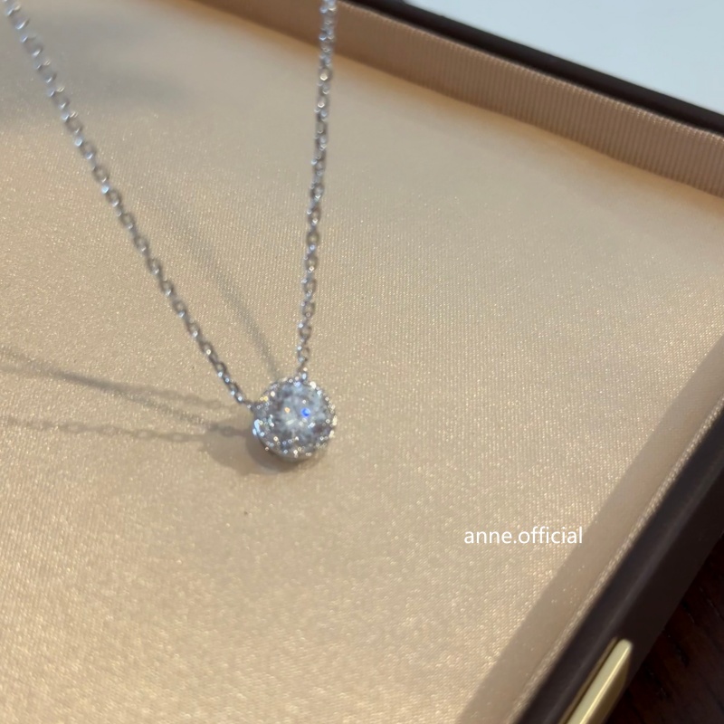 铜合金项链 星晴极简闪耀单锆项链【X968】