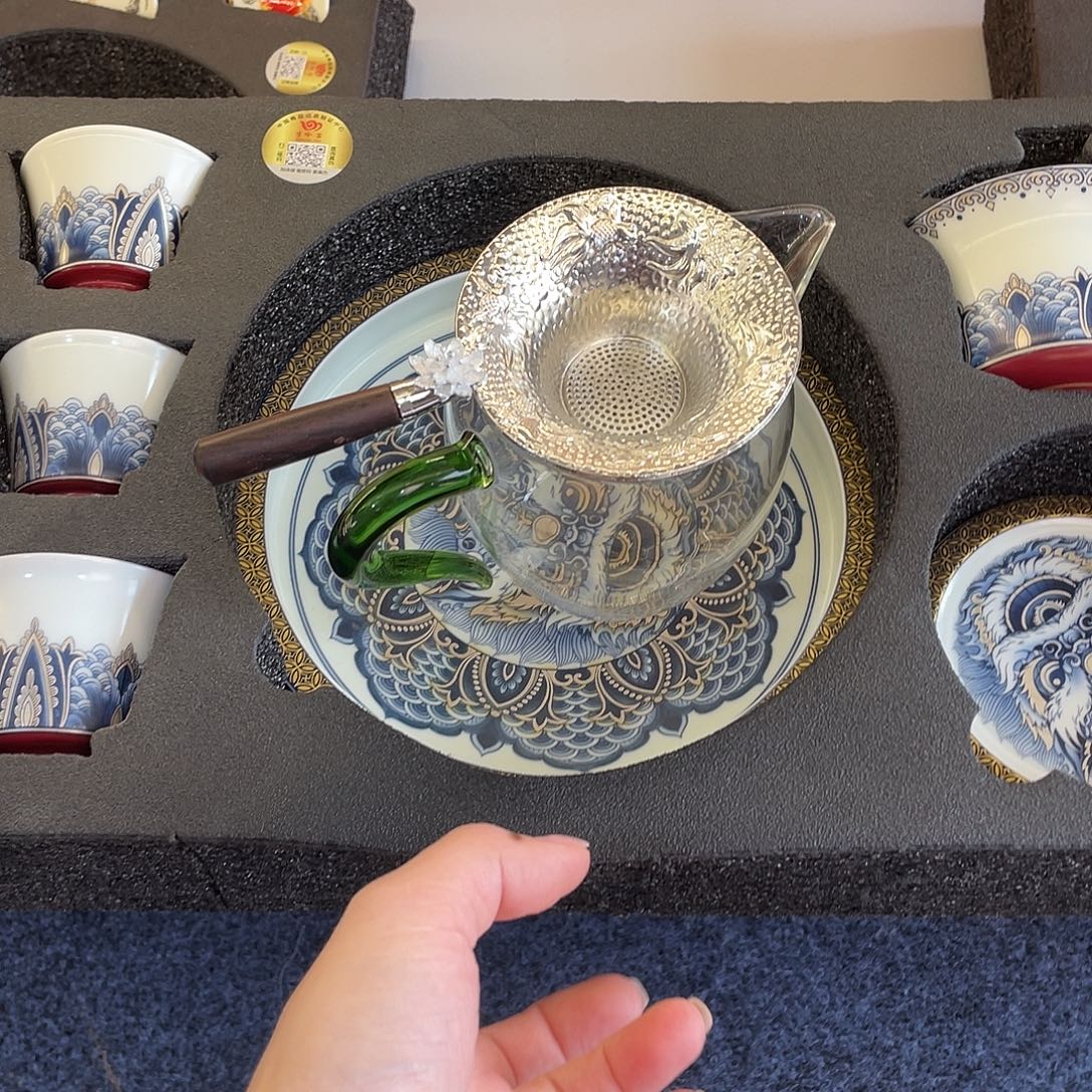 陶景德陶瓷盖碗茶具