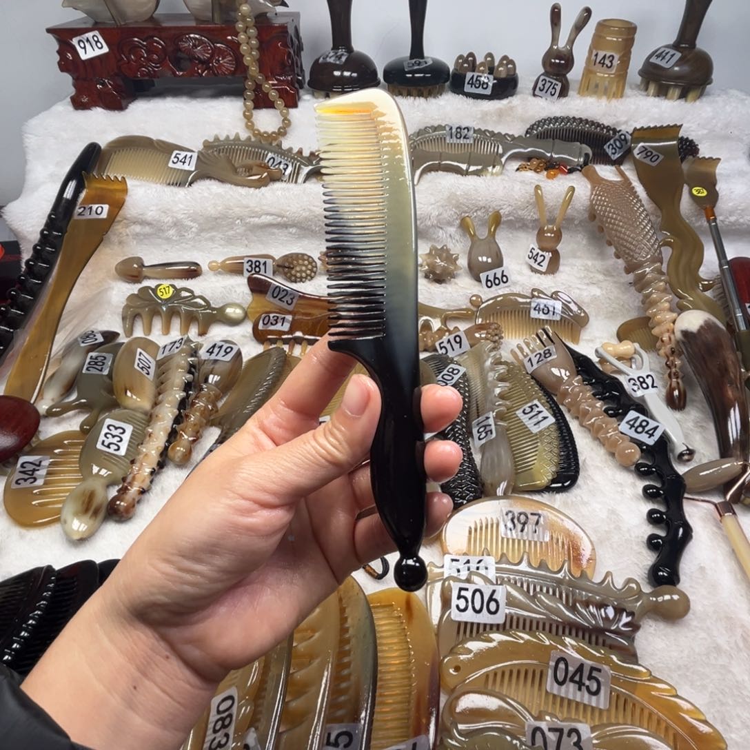 牛角牛角梳牛角梳子梳