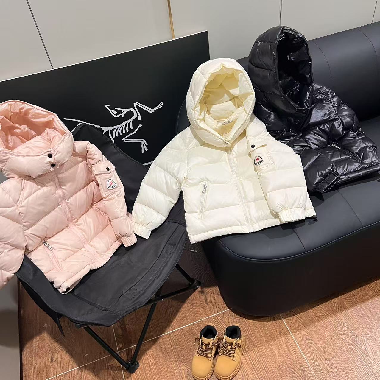 玛雅经典儿童羽绒服加厚连帽时尚韩版男童女童宝宝冬装外套脱卸帽