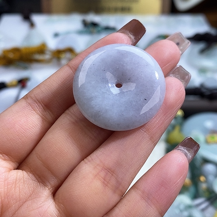 翡翠未镶嵌颈饰7592