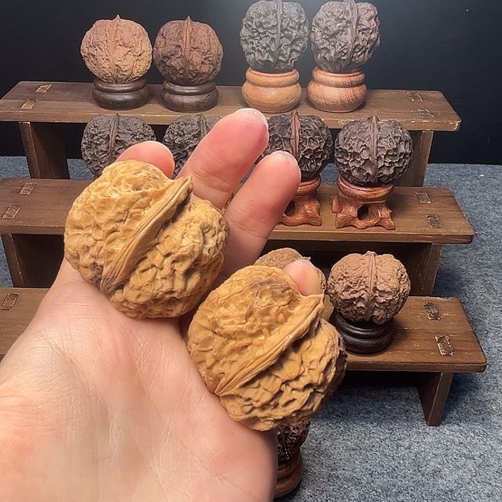文玩核桃吊坠z神木方樽40mm
