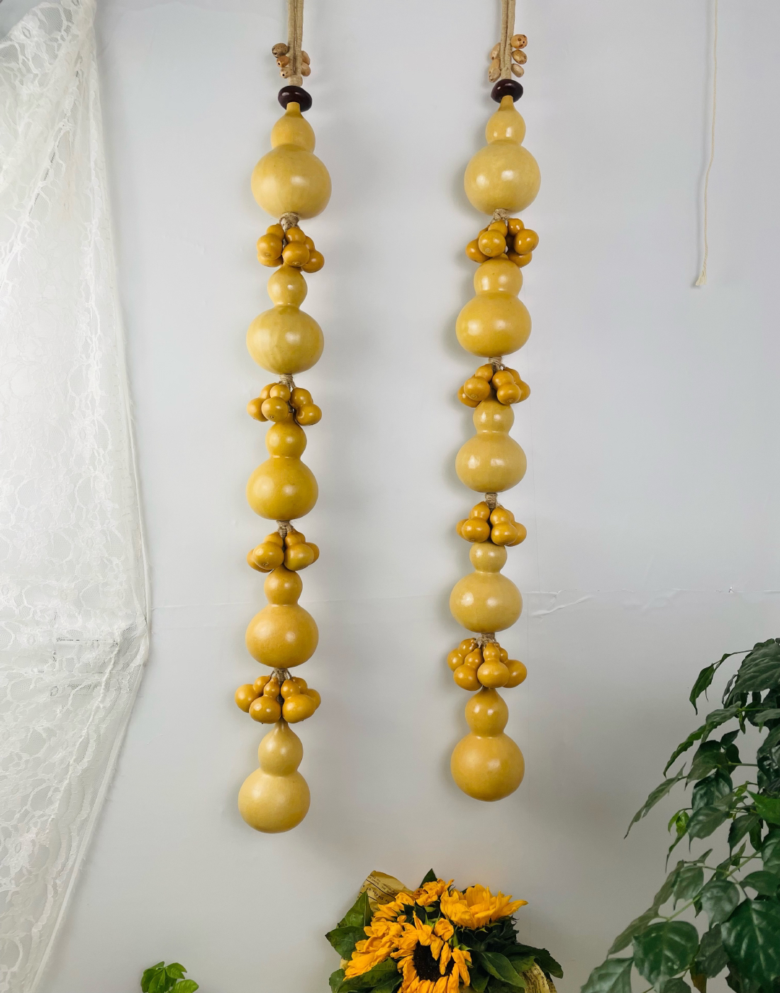 天然带籽大葫芦五福临门五福进家吉祥挂件卧室茶室餐厅客厅玄关装