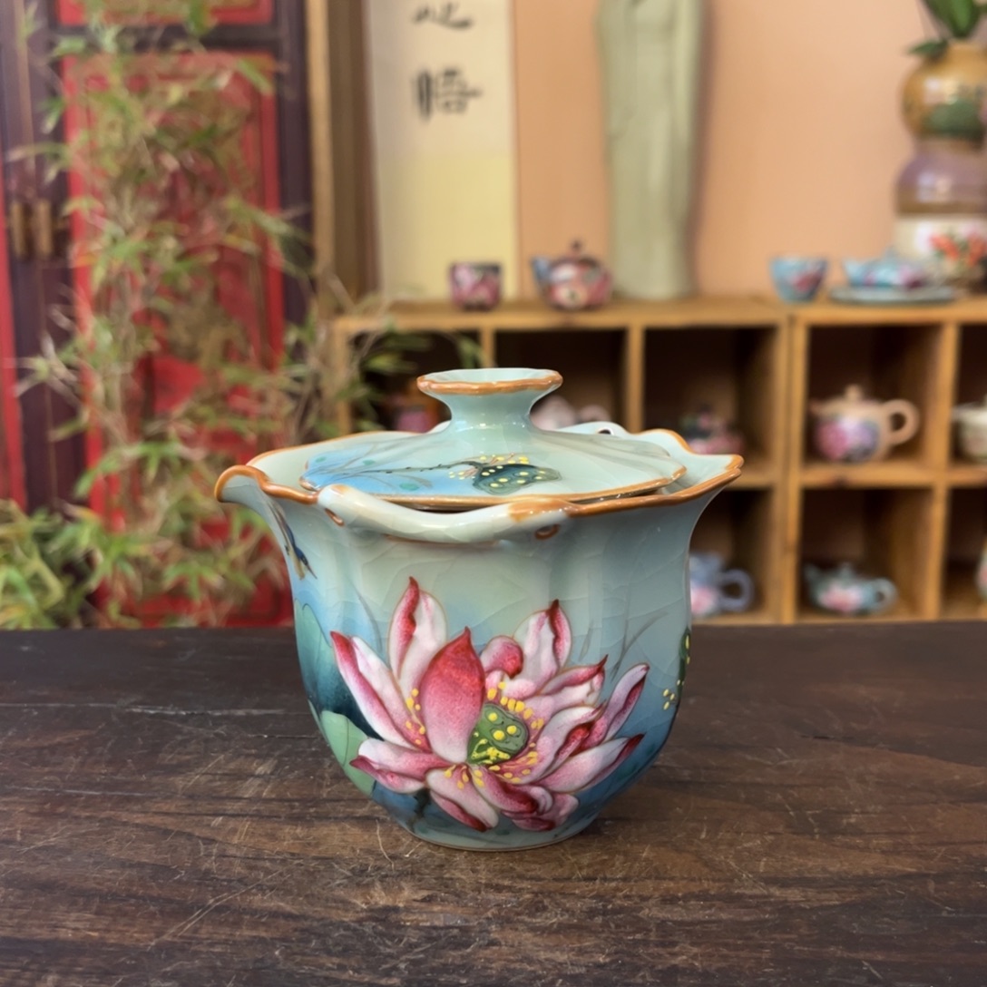 柴烧手工手绘陶瓷