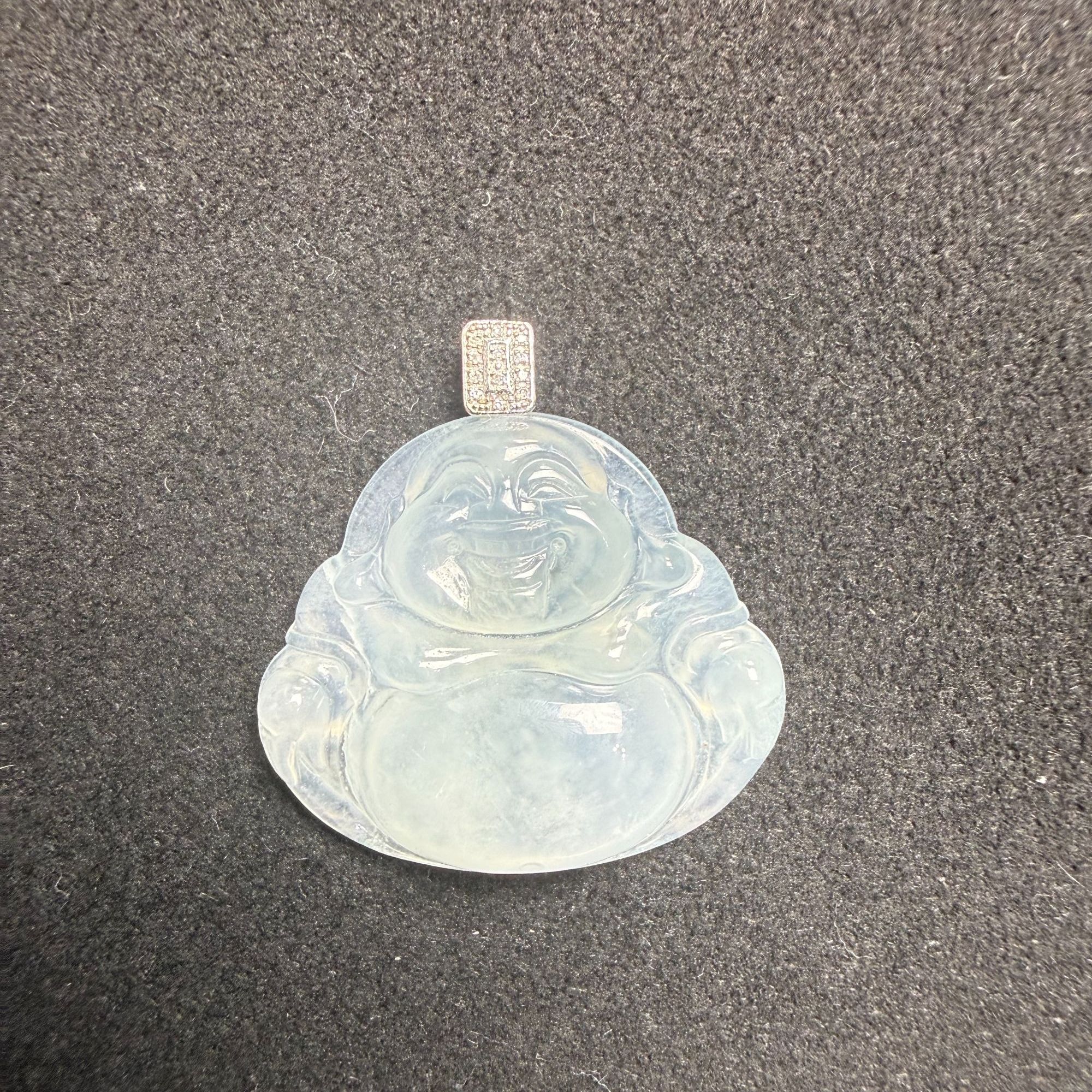 久鱼珠宝 18K金翡翠挂件9385