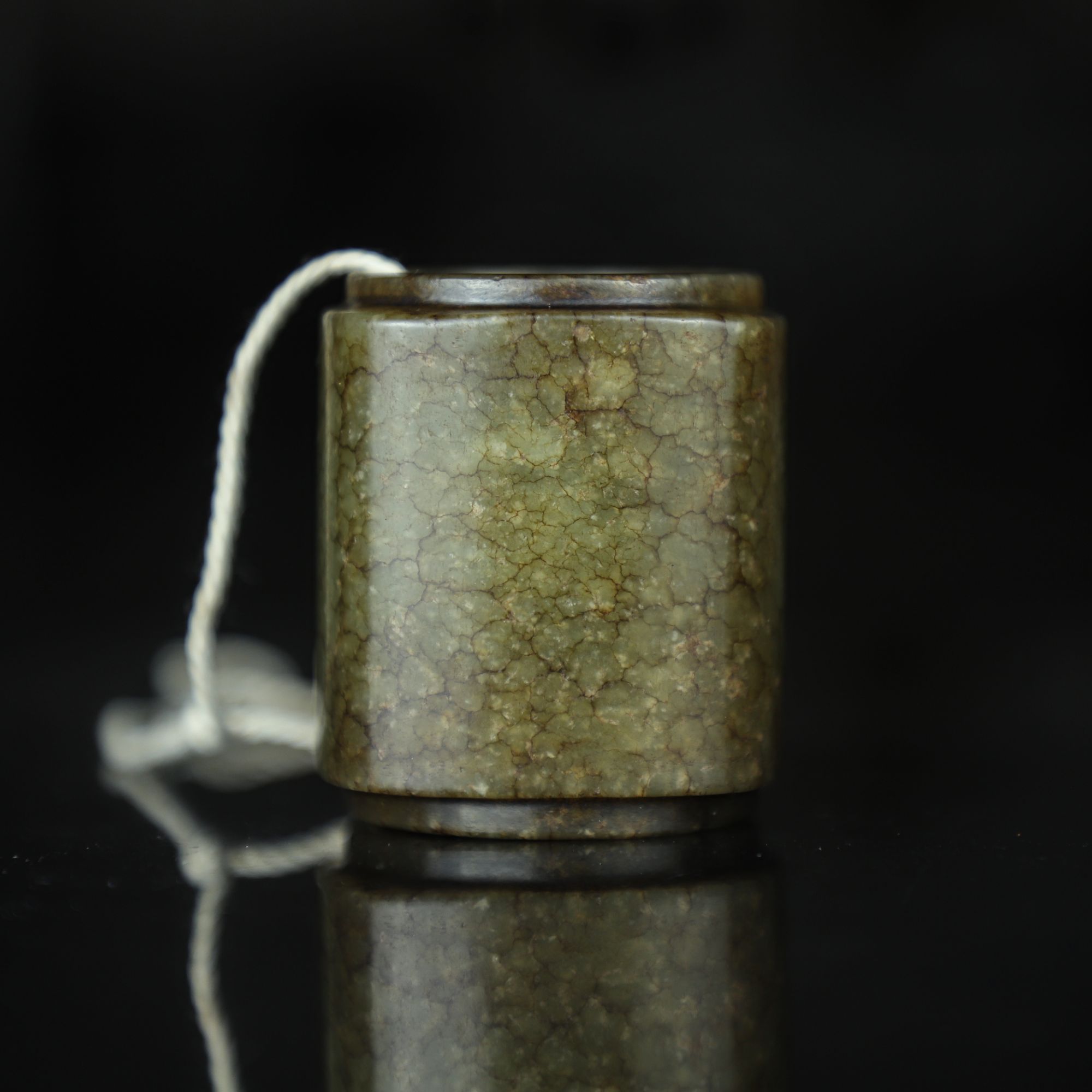 TCWWA06721清晚和田青白玉玉崇把件