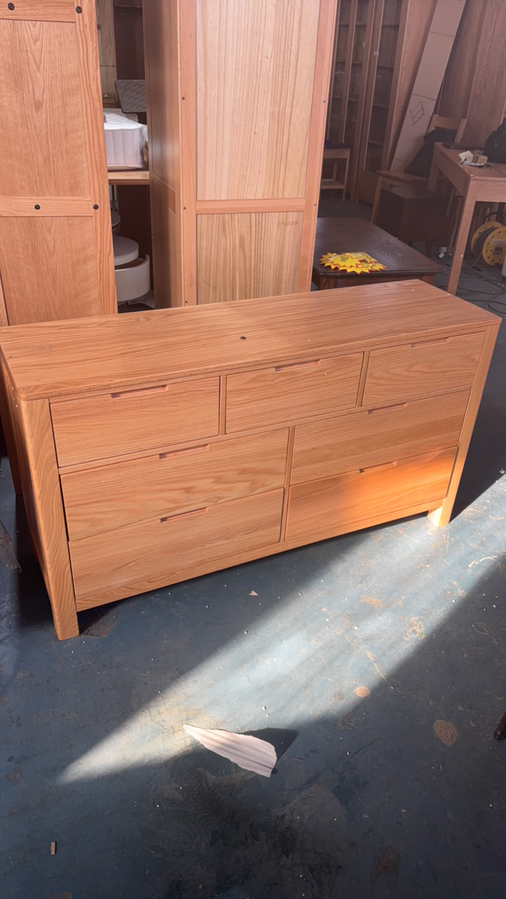 挪威斗柜七斗原木色