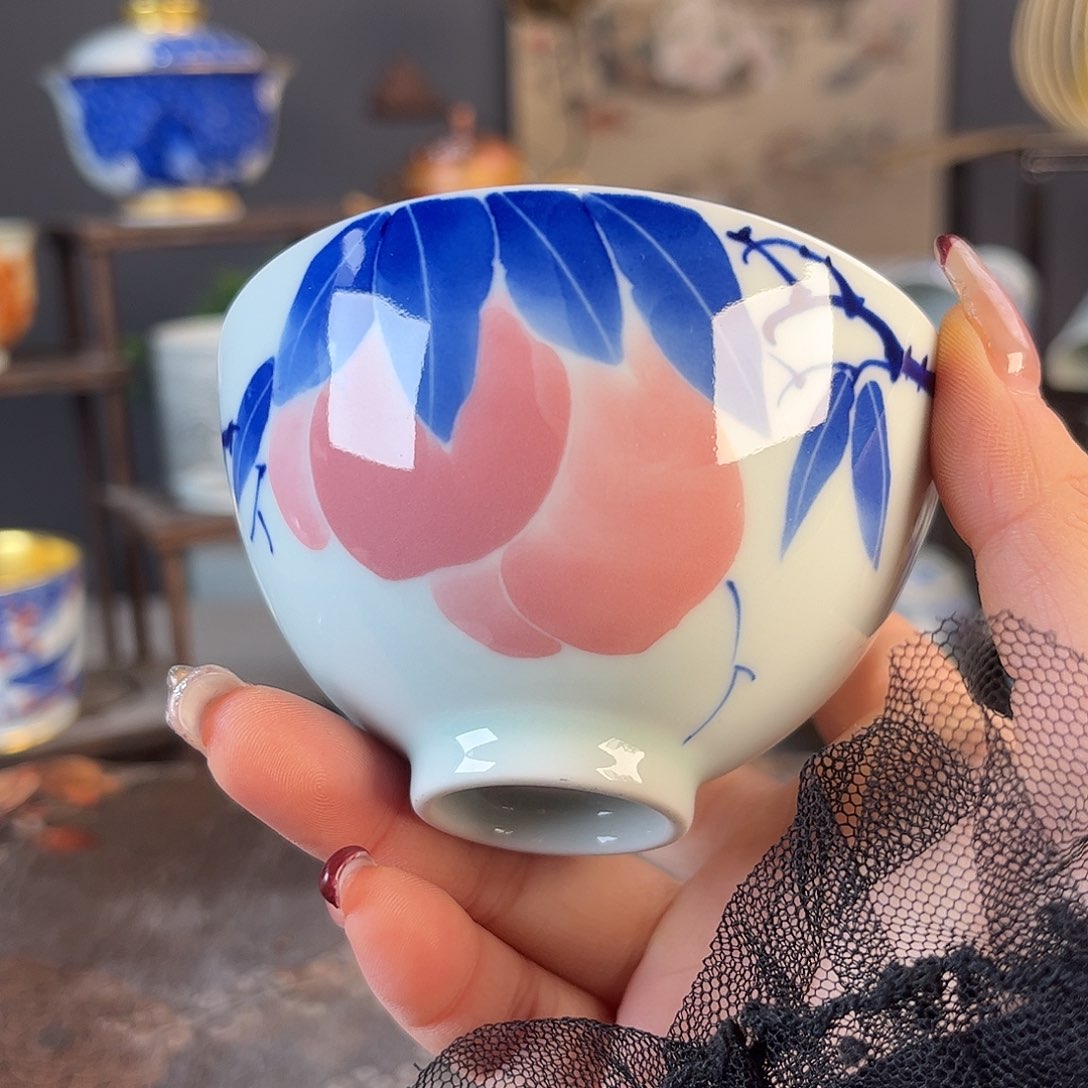 杯景德镇陶瓷茶杯多人