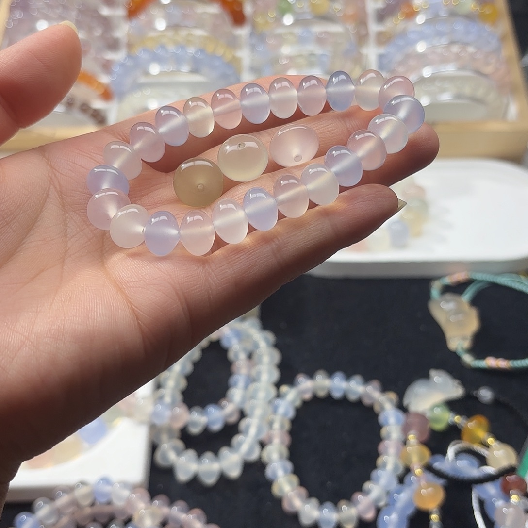 玛瑙/玉髓未镶嵌手链