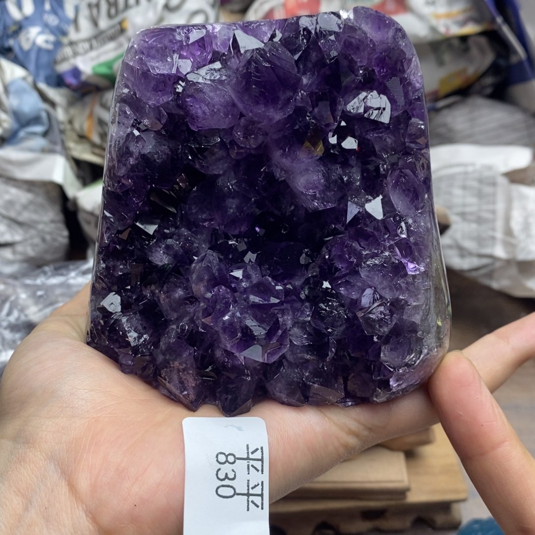 紫晶珠宝半成品未镶嵌