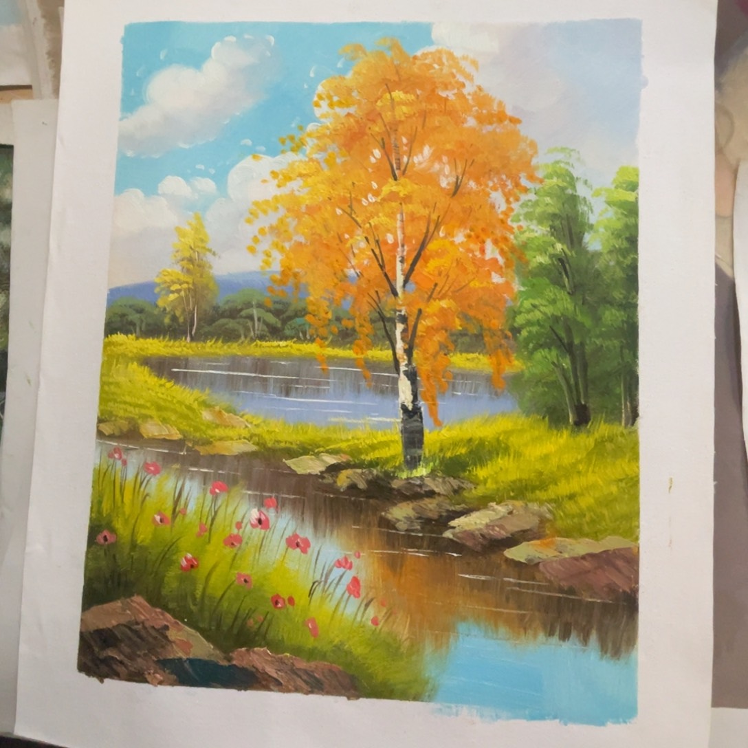 油画油画作品欣赏30.40带内框