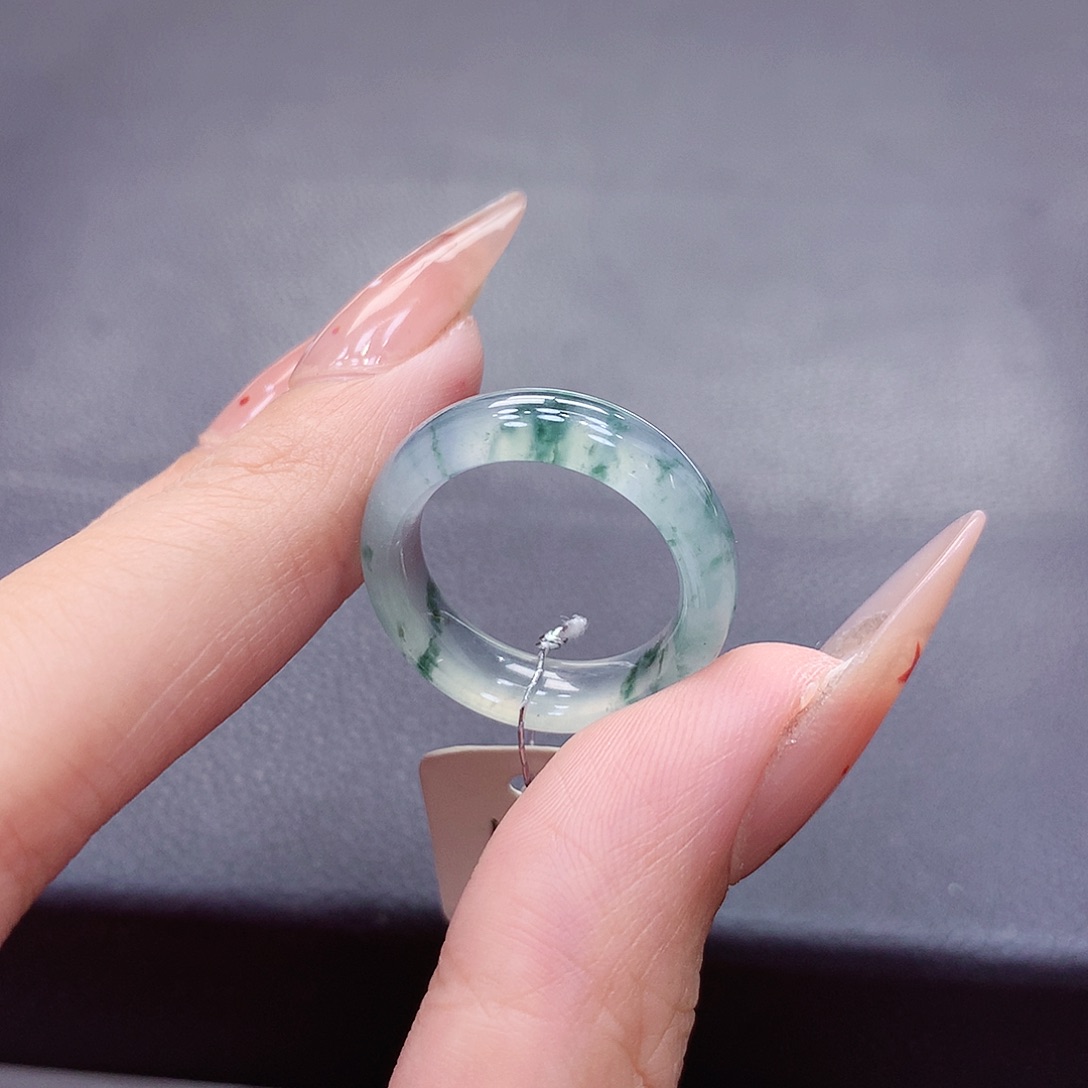 翡翠未镶嵌戒指14号