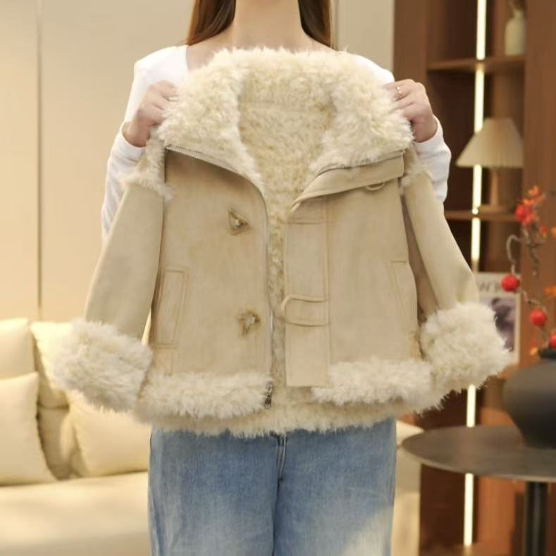 boboe/波波鹅女童秋冬季新款时尚百搭加绒加厚棉服--Y5959