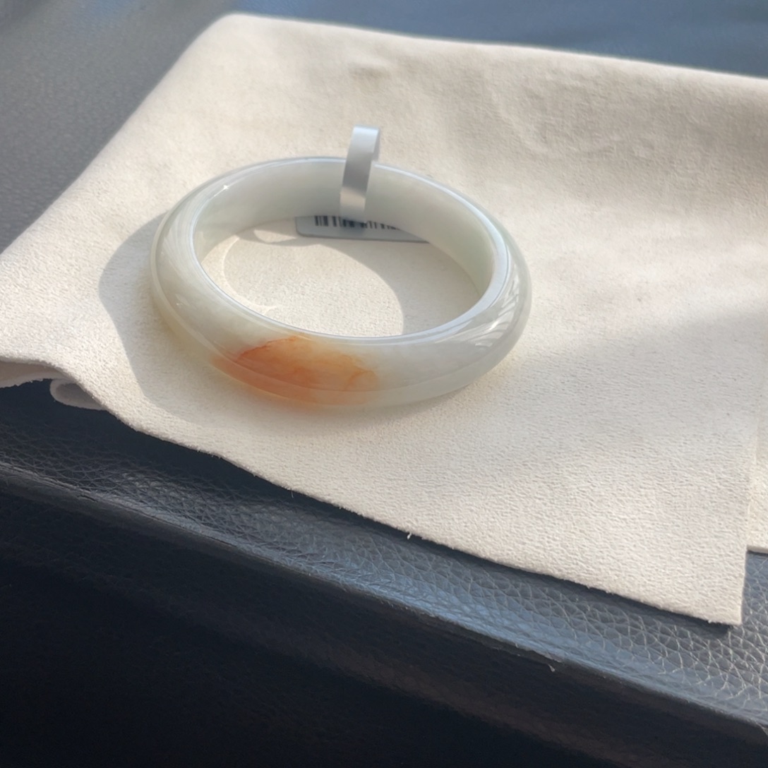 翡翠未镶嵌手镯纹54正圈