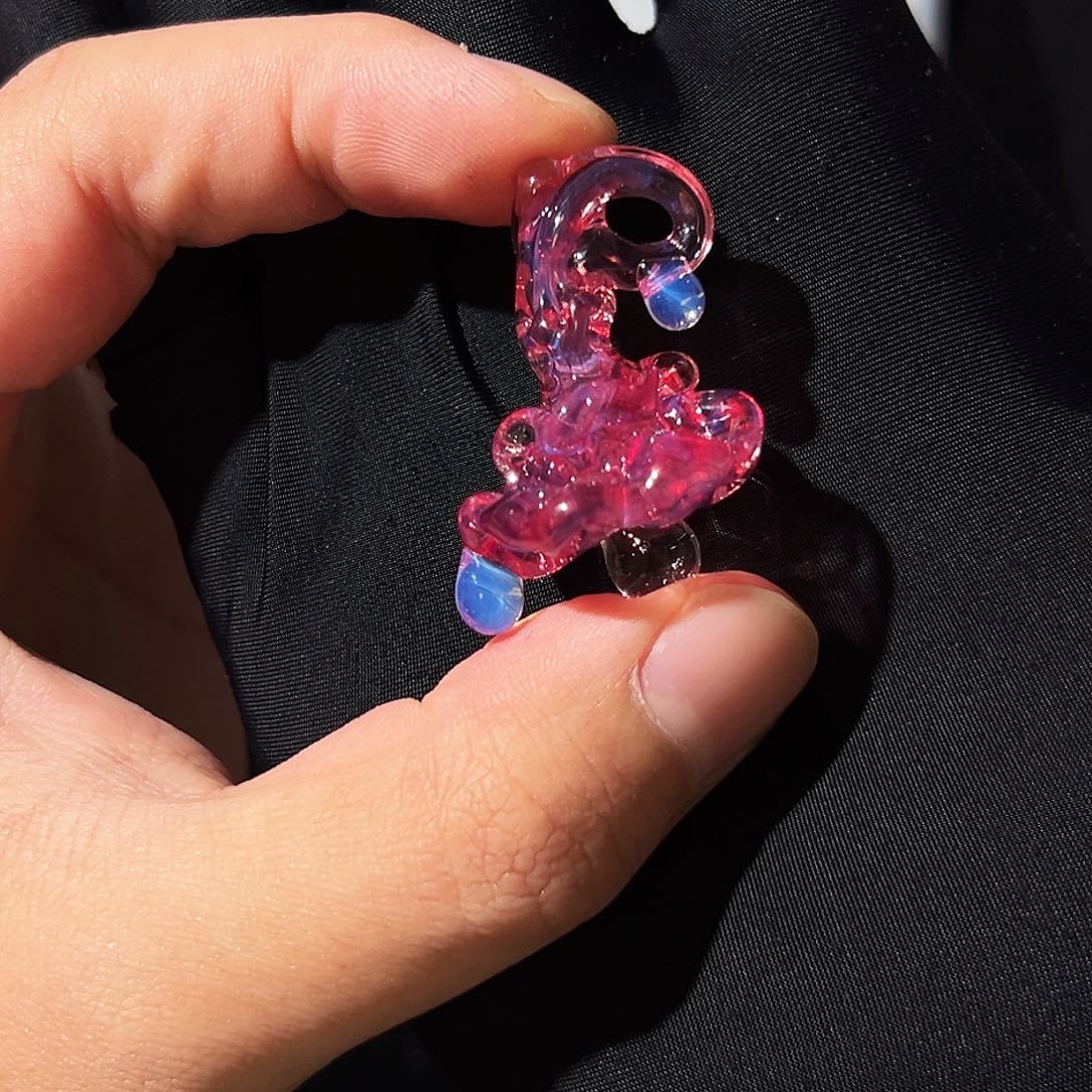 颈饰玻璃小蘑菇1号