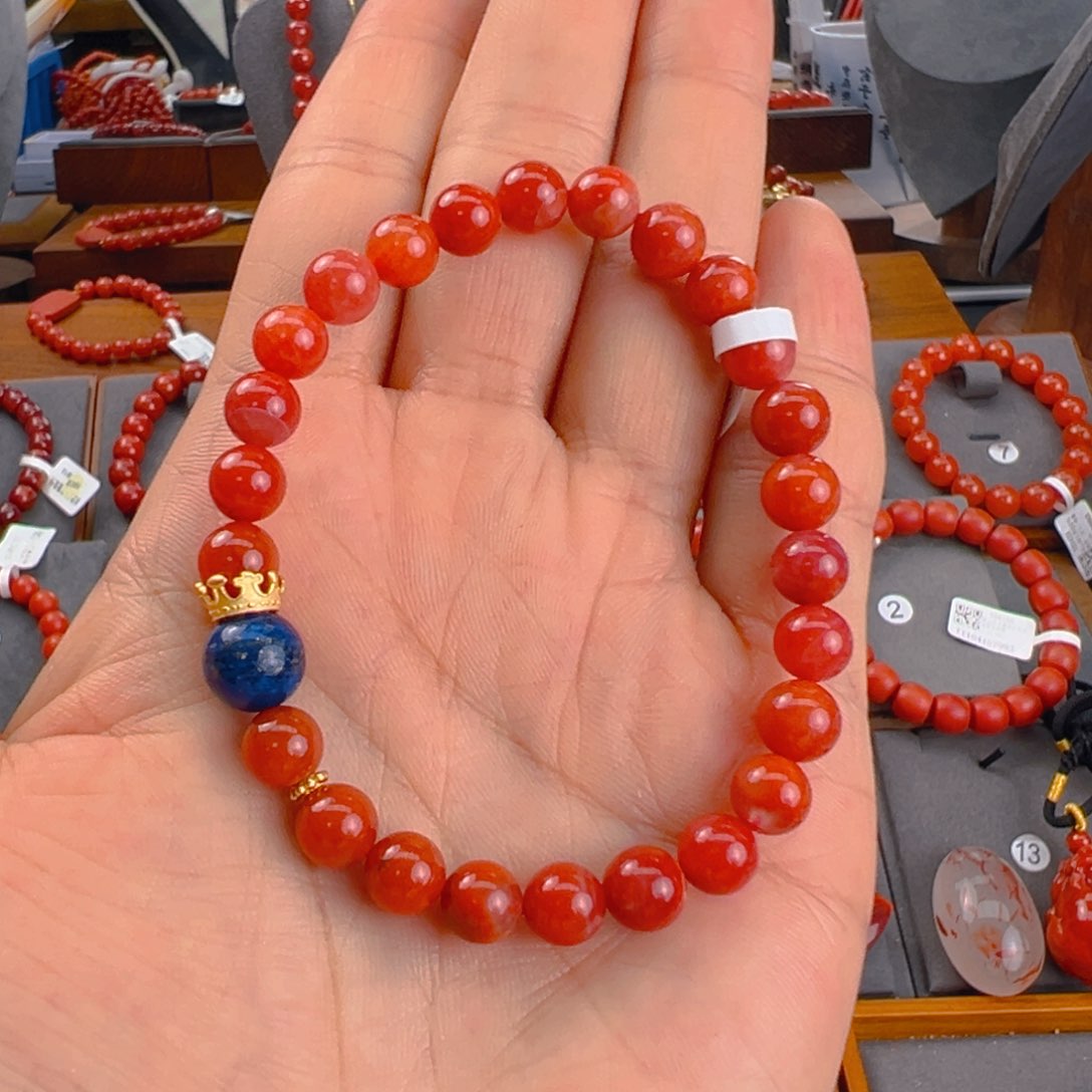 手链未镶嵌南红玛瑙7mm