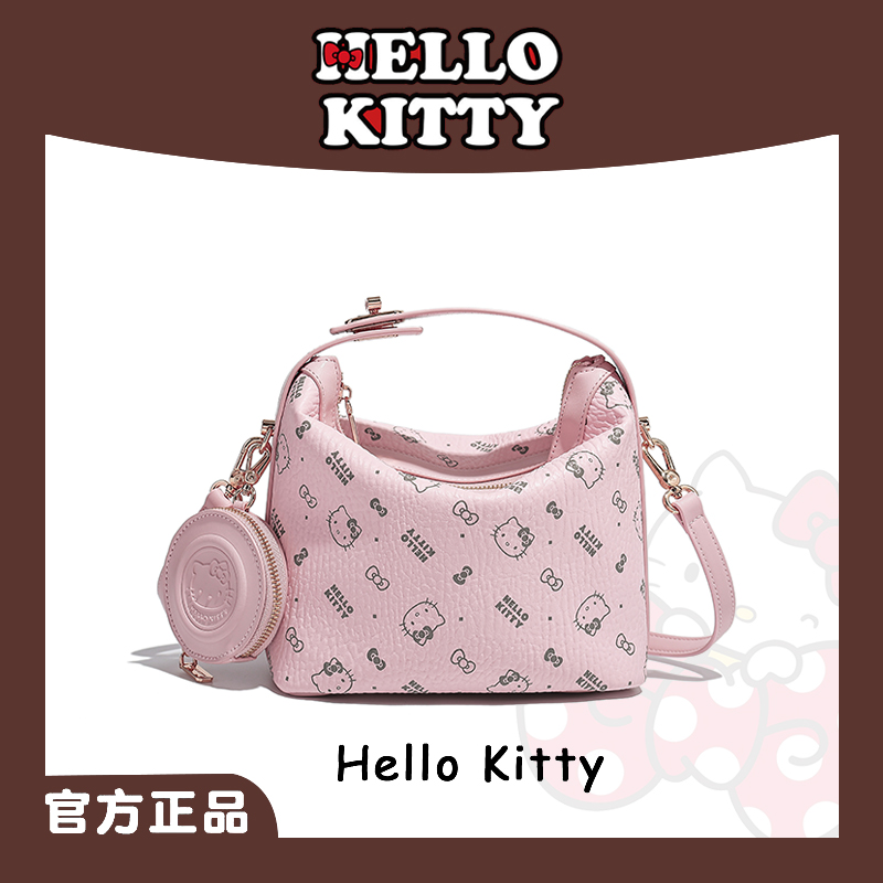Mesuca/麦斯卡HelloKitty凯蒂猫枕头包时尚印花手提女包包高级感