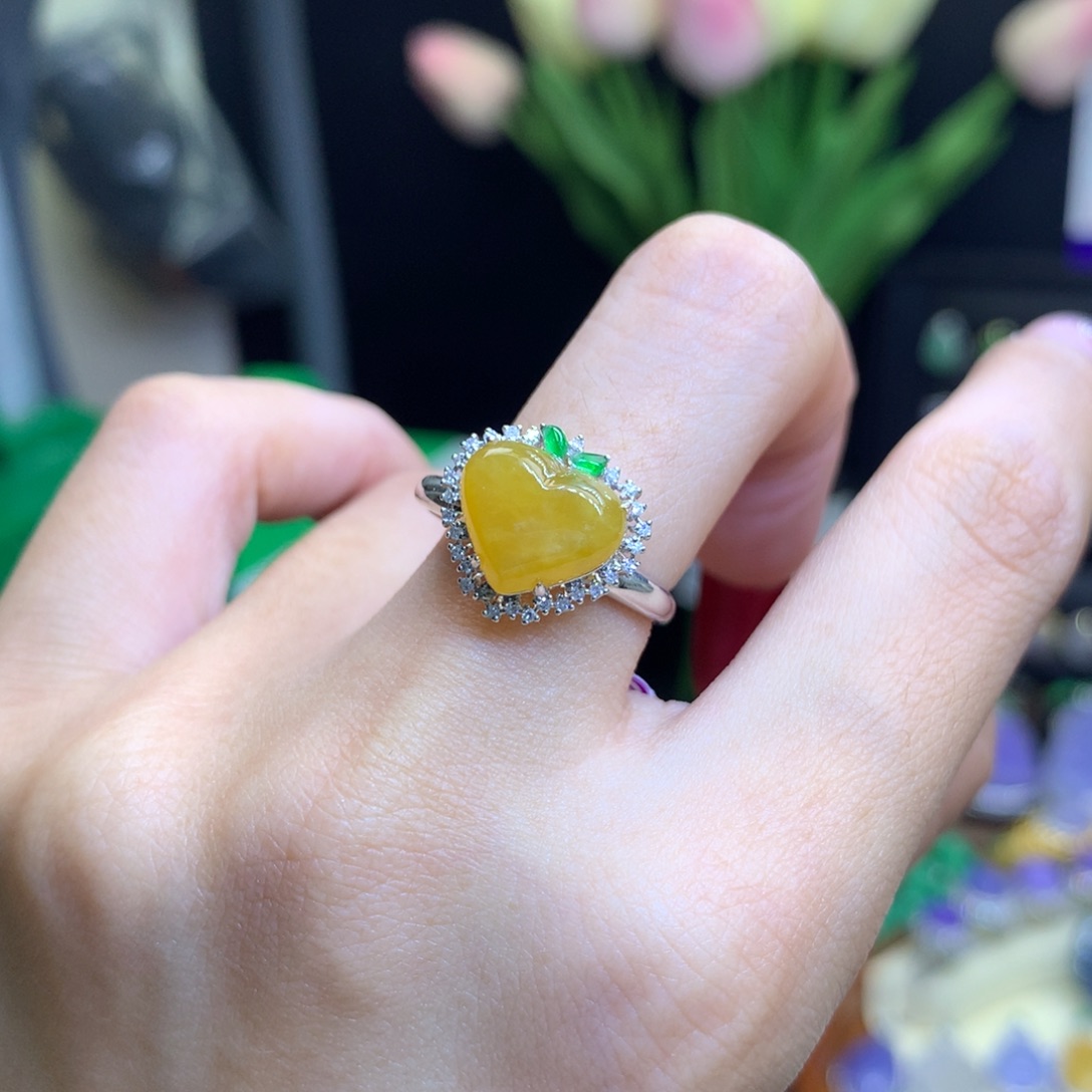 翡翠颈饰18K金镶嵌天然