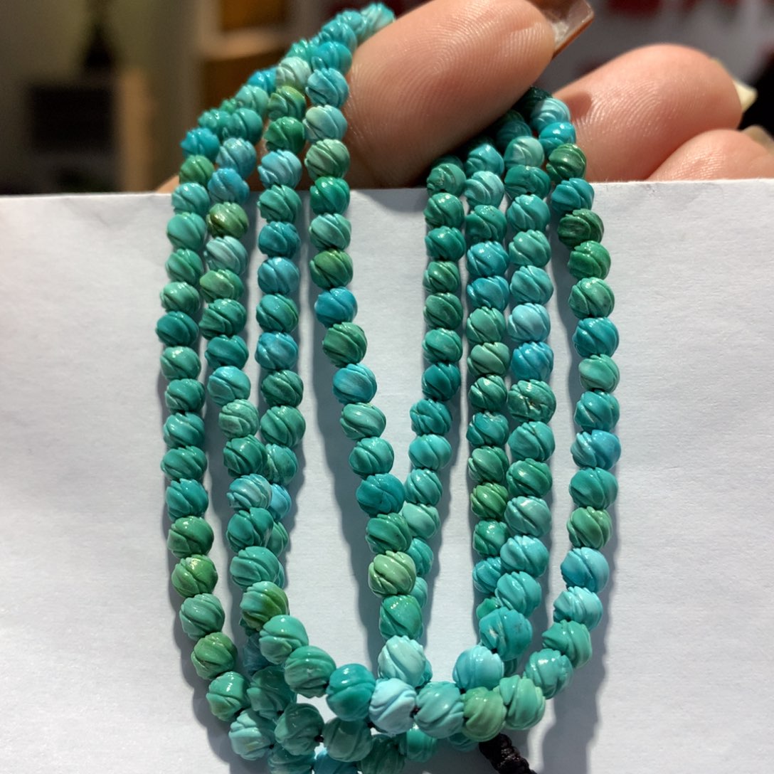 未镶嵌绿松石长链