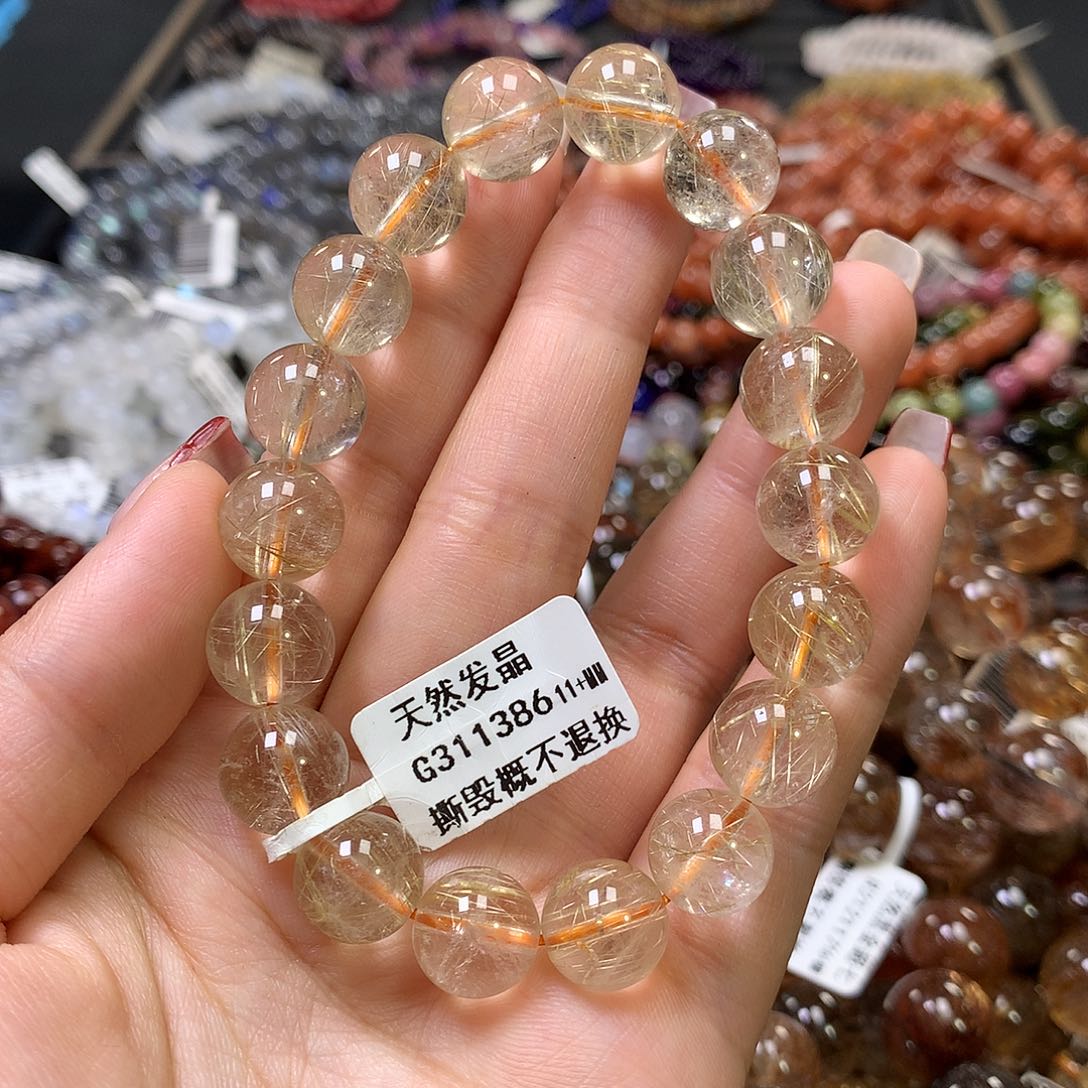 水晶手链未镶嵌，