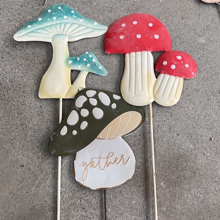 树脂样品样品哟胖蘑菇花插三个