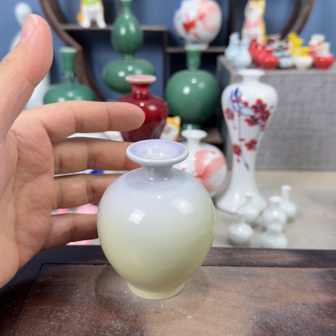 陶瓷手工小花器摆件